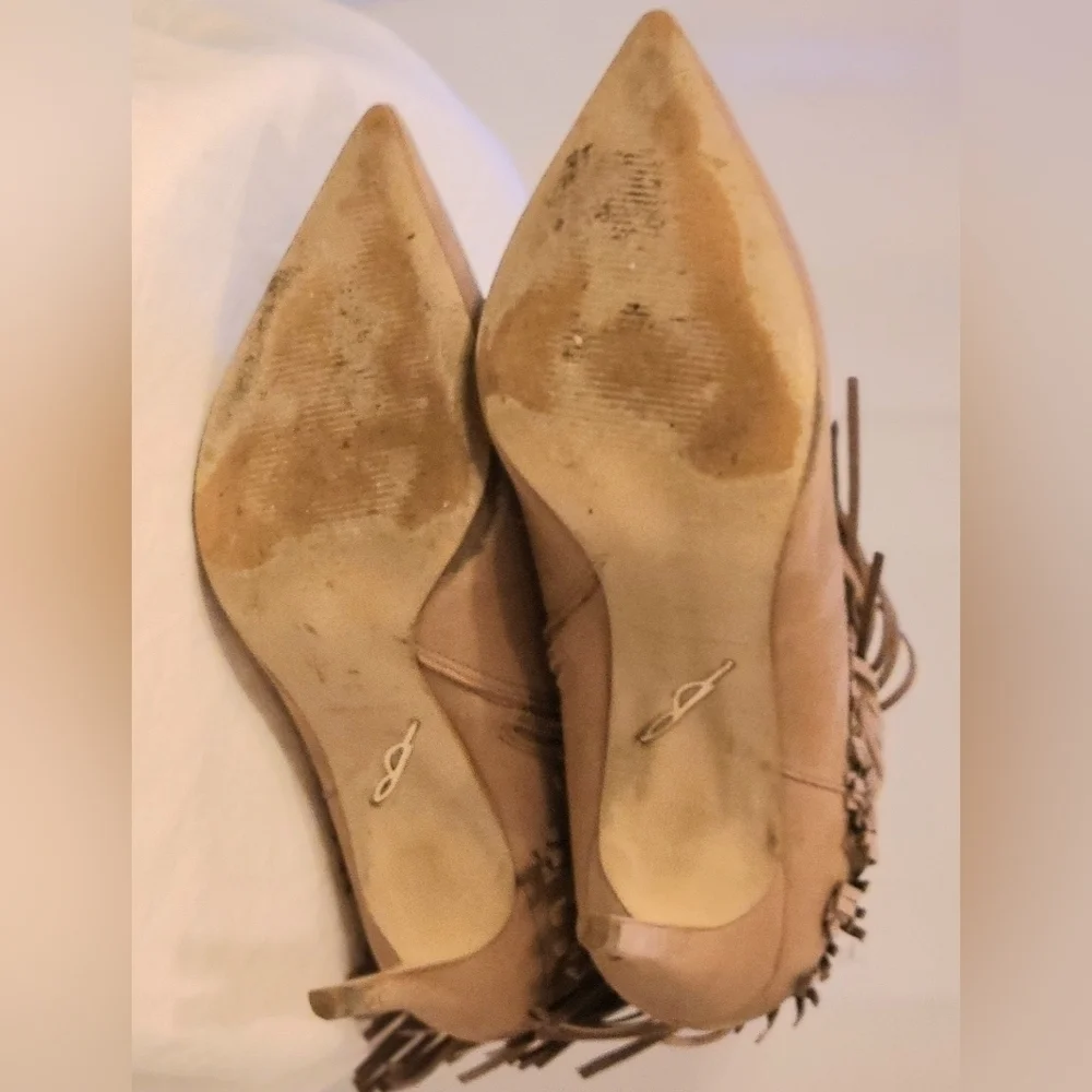 B by Brian Atwood Sand Suede Ankle Boots - US9.5 - Picture 5 of 8